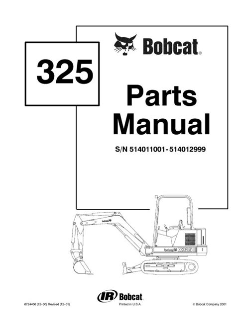 2004 bobcat 325 mini excavator specs|bobcat 325 parts manual.